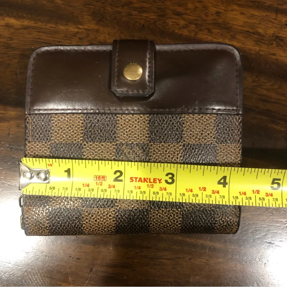 LOUIS VUITTON Damier Ebene Compact Bifold Wallet CA1011 Spain